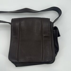 Coach Lexington Flap Leather Saddle Bag Dark‎ Brown